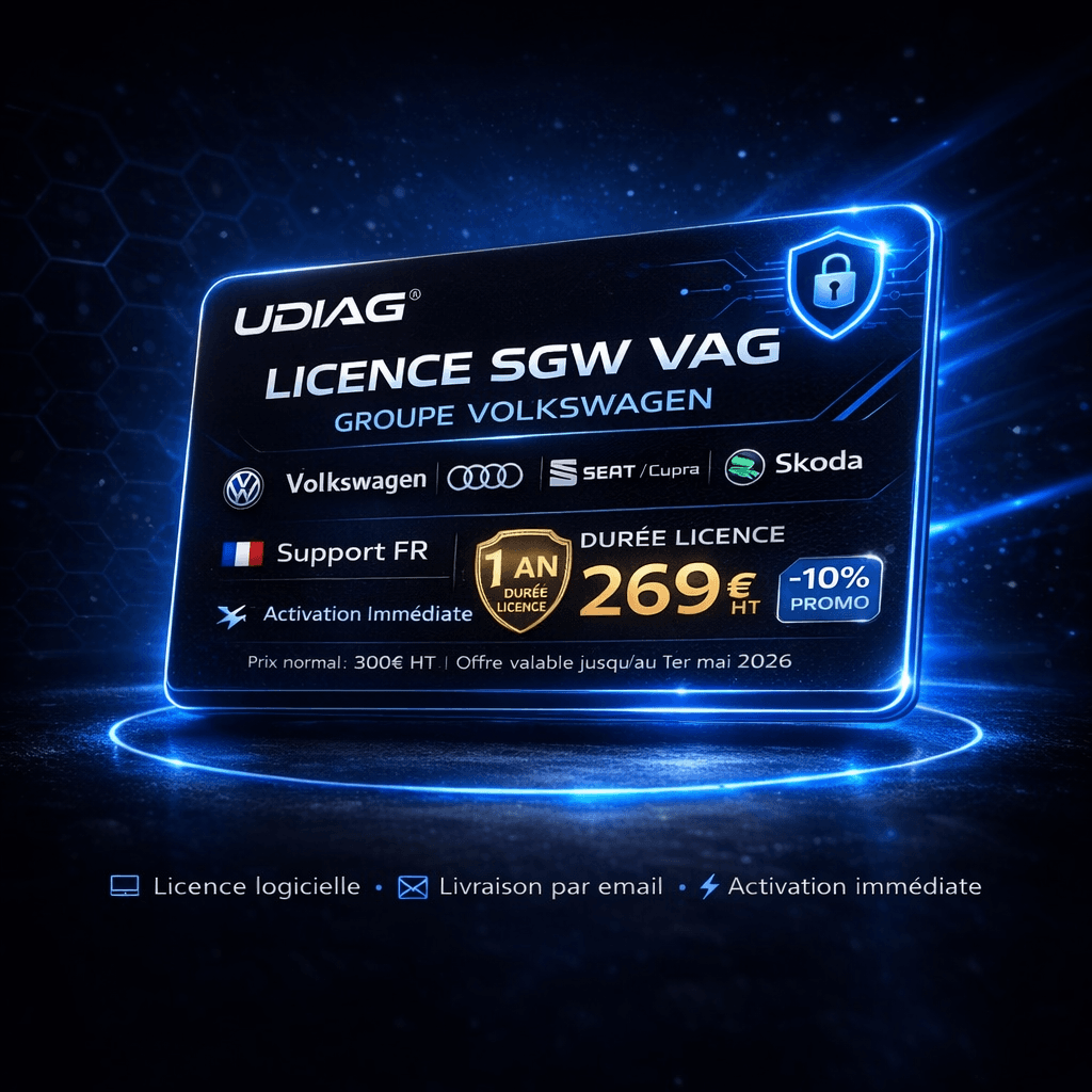 Licence SGW VAG | Volkswagen · Audi · SEAT · Skoda · Cupra — 1 an