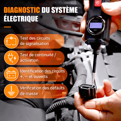 UDIAG CD200 – Détecteur de Circuits Électriques Automobile
