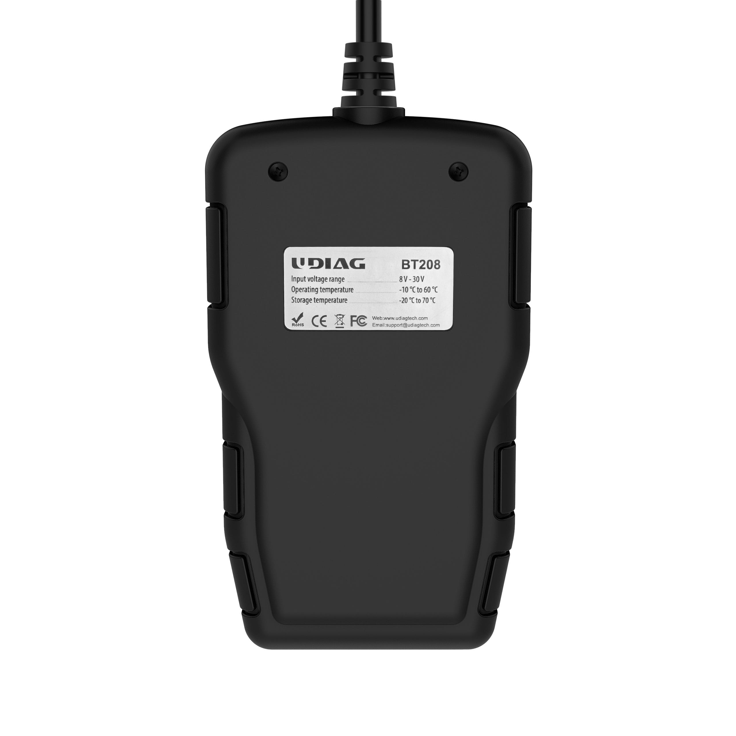 BT208 | Testeur Batterie Voiture Professionnel 12V/24V — 100-2000 CCA