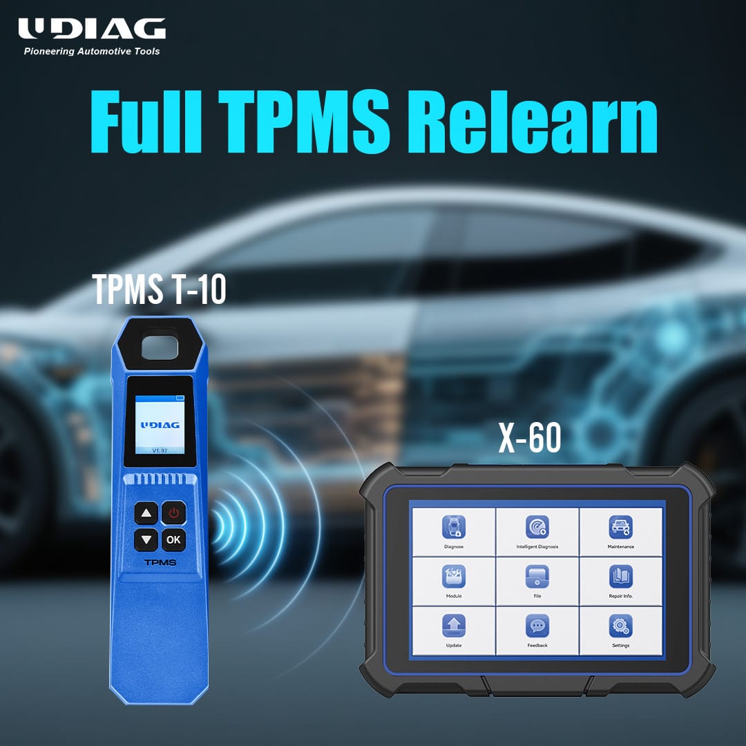 UDIAG TPMS T-10 — Outil TPMS Professionnel 315/433 MHz