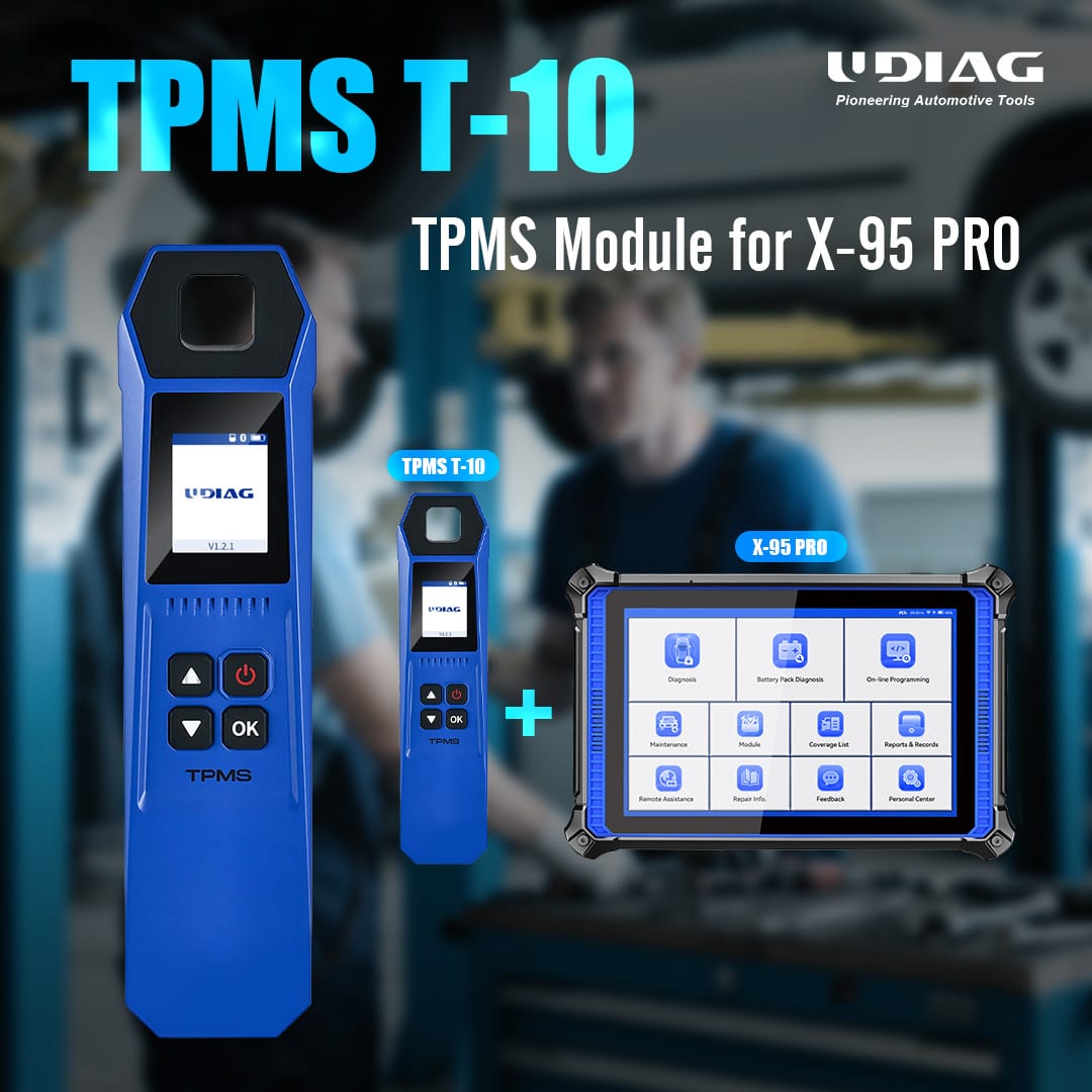 UDIAG TPMS T-10 — Outil TPMS Professionnel 315/433 MHz