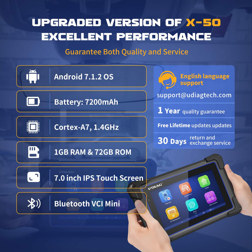 UDIAG X-50 | Valise diagnostic scanner avancé